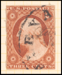 3c orange brown Washington Type I single
