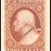 3c dull red Washington Type I single