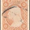 3c dull red Washington Type I single