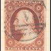 3c dull red Washington Type I single