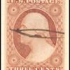 3c dull red Washington Type I single