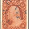 3c dull red Washington Type I single