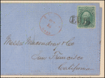 10c yellow green Washington on cover