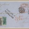 10c yellow green Washington (2), 2c black Jackson on cover