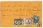 10c yellow grreen Washington on cover