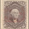 24c red lilac Washington single