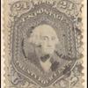 24c red lilac Washington single