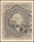 24c red lilac Washington single