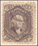24c red lilac Washington single