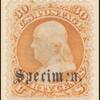 30c orange Franklin specimen single