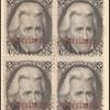 2c black Jackson specimen block of four