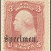 3c rose Washington specimen single