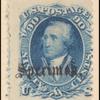 90c blue Washington specimen single