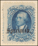 90c blue Washington specimen single