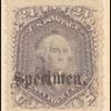 24c lilac Washington specimen single
