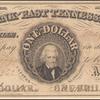 $1 black Bank of East Tennessee Jackson note