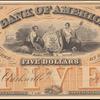 $5 black Bank of America Jackson note