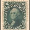 10c dark green Washington single