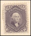 24c dark violet Washington trial color proof single