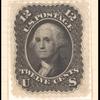 12c black Washington plate essay single