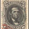 15c black Lincoln single
