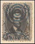 15c black Lincoln single