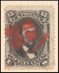 15c black Lincoln single