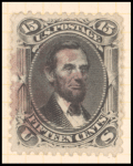15c black Lincoln single