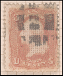 3c rose Washington C. Grill single