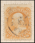 30c orange Franklin F. Grill single