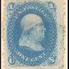 1c blue Franklin E. Grill single