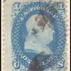 1c blue Franklin E. Grill single