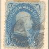 1c blue Franklin E. Grill single