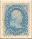 1c blue Franklin F. grill single