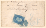 1c blue Franklin F. grill on piece