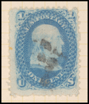 1c blue Franklin F. grill single