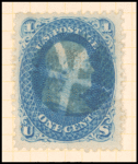 1c blue Franklin F. grill single