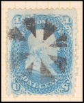 1c blue Franklin F. grill single