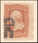 3c rose Washington F. Grill single