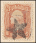3c red Washington F. Grill single