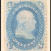 1c blue Franklin single
