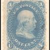 1c blue Franklin single