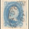 1c blue Franklin single