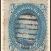 1c blue Franklin single