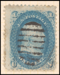 1c blue Franklin single