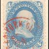 1c blue Franklin single