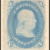 1c blue Franklin single