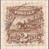 2c brown Post Rider & Horse re-issue single