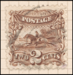 2c brown Post Rider & Horse re-issue single