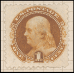 1c buff Franklin reprint single